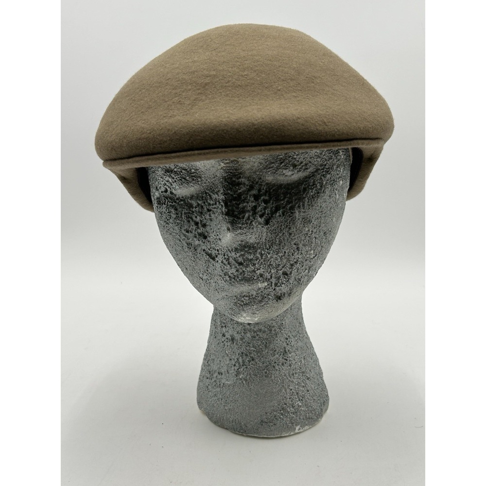 Country Gentleman Hat Mens Large Brown Wool Felt Cabbie Newsboy Cap